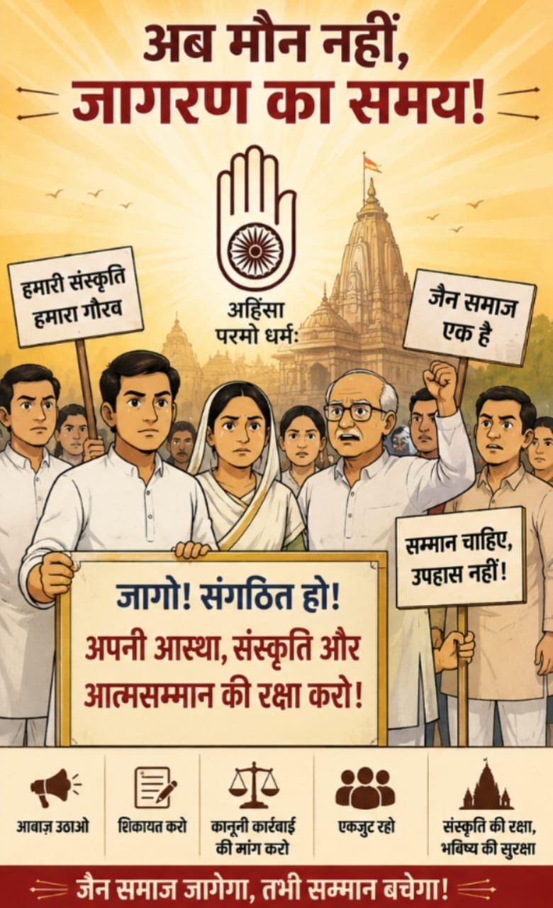 जैन समाज की धार्मिक भावनाएं आहत, मयूर पिच्छिका पर कथित टिप्पणी के विरोध में उठी आवाज | New India Times