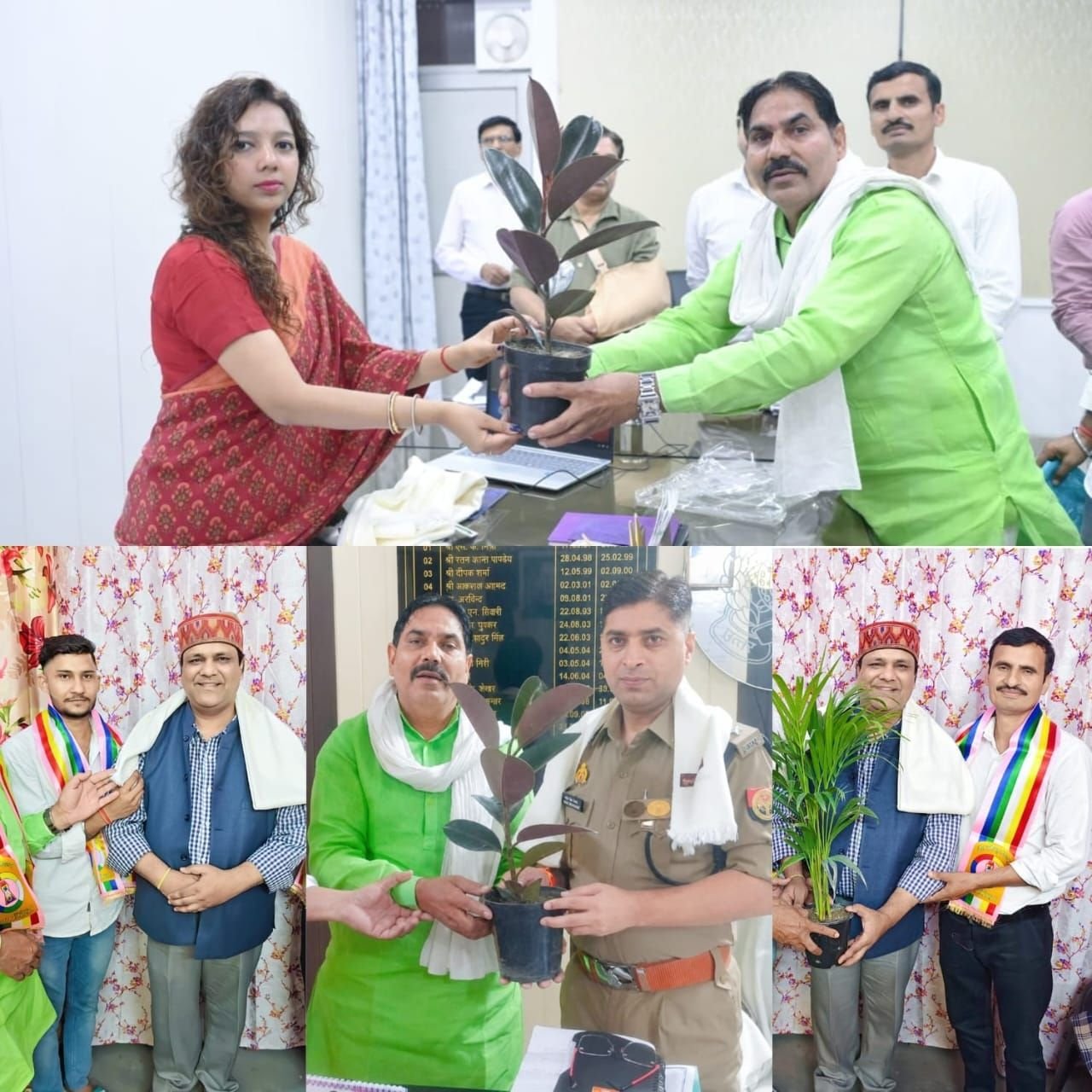 'हरियाली पालो अभियान' के तहत बागपत में हुआ पौधा वितरण, अधिकारियों व गणमान्यों को किया गया सम्मानित | New India Times