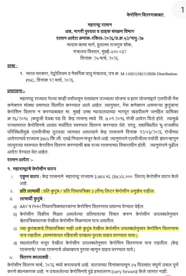 केरोसिन वितरण में अनियमितता के आरोप, फूड एंड ड्रग विभाग से जांच की मांग 2 केरोसिन वितरण में अनियमितता के आरोप, फूड एंड ड्रग विभाग से जांच की मांग | New India Times