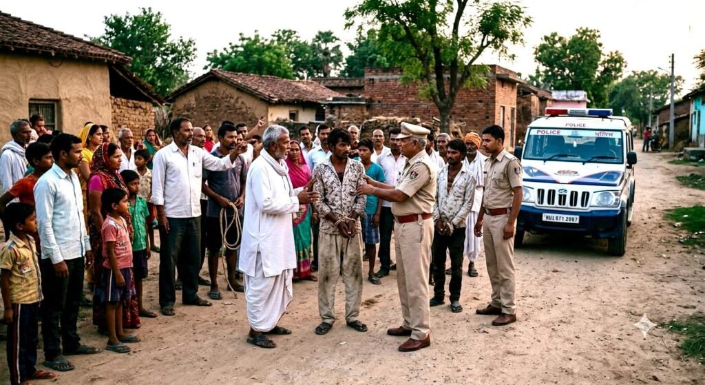 केबल चोरी के दो आरोपियों को ग्रामीणों ने पकड़ कर किया पुलिस के हवाले | New India Times