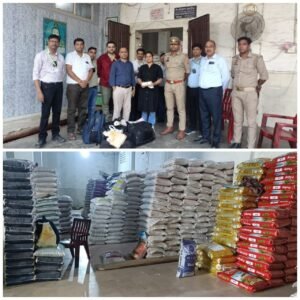 शाहजहांपुर में नकली ‘राजधानी’ ब्रांड का बेसन बनाने वाली फैक्ट्री पर छापा, 32.87 लाख रुपये का माल सीज