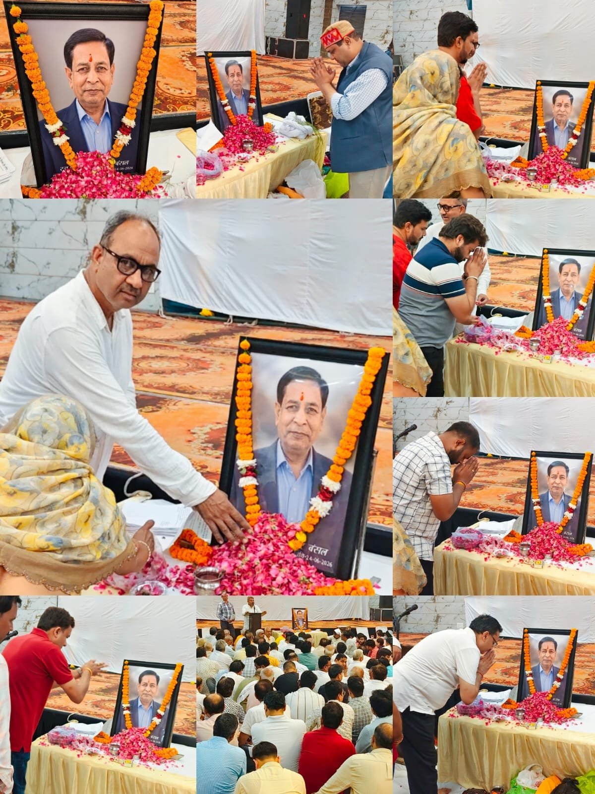 समाजसेवी महेश कुमार बंसल की तेरहवीं में उमड़ा जनसैलाब, हजारों लोगों ने दी भावभीनी श्रद्धांजलि 1 समाजसेवी महेश कुमार बंसल की तेरहवीं में उमड़ा जनसैलाब, हजारों लोगों ने दी भावभीनी श्रद्धांजलि | New India Times