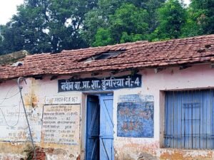 डुंगरिया के जर्जर प्राथमिक स्कूल भवन से हादसे का खतरा, मरम्मत फंड पर उठे सवाल; ग्रामीणों ने की तत्काल कार्रवाई की मांग