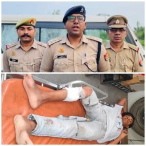हत्या के आरोपी ने बरामदगी के दौरान पुलिस पर किया जानलेवा हमला, जवाबी फायरिंग में पैर में लगी गोली