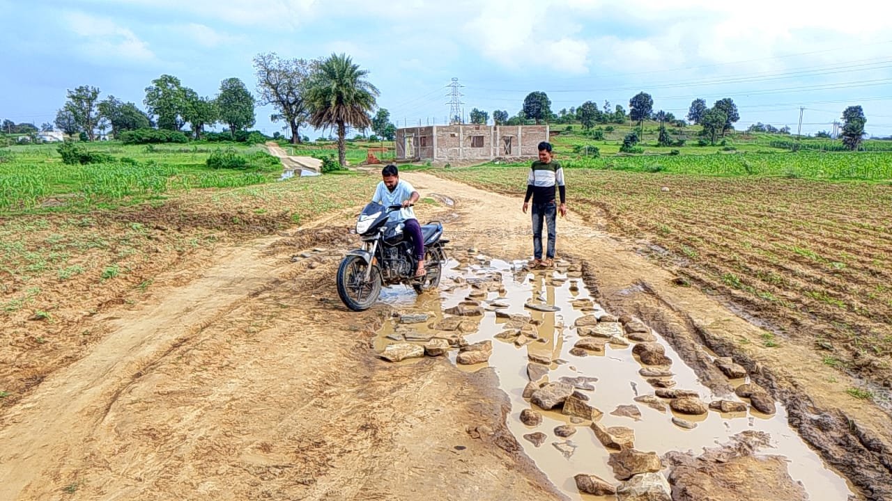 खापा स्वामी में सड़क के गड्ढों में डलवाई पत्थर फाड़ी, ग्रामीणों को आवागमन में मिली राहत | New India Times