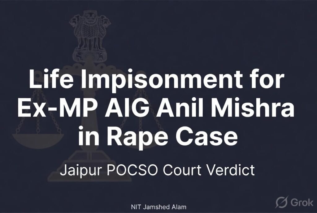 रेप और POCSO मामले में पूर्व एआईजी अनिल मिश्रा को उम्रकैद, अदालत ने लगाया ₹2 लाख का जुर्माना 2 रेप और POCSO मामले में पूर्व एआईजी अनिल मिश्रा को उम्रकैद, अदालत ने लगाया ₹2 लाख का जुर्माना | New India Times