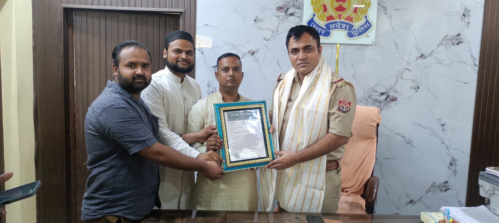 जश्न-ए-ईद मिलादुन्नबी के जुलूस में उत्कृष्ट व्यवस्था पर चौकी इंचार्ज आशीष त्यागी सम्मानित | New India Times