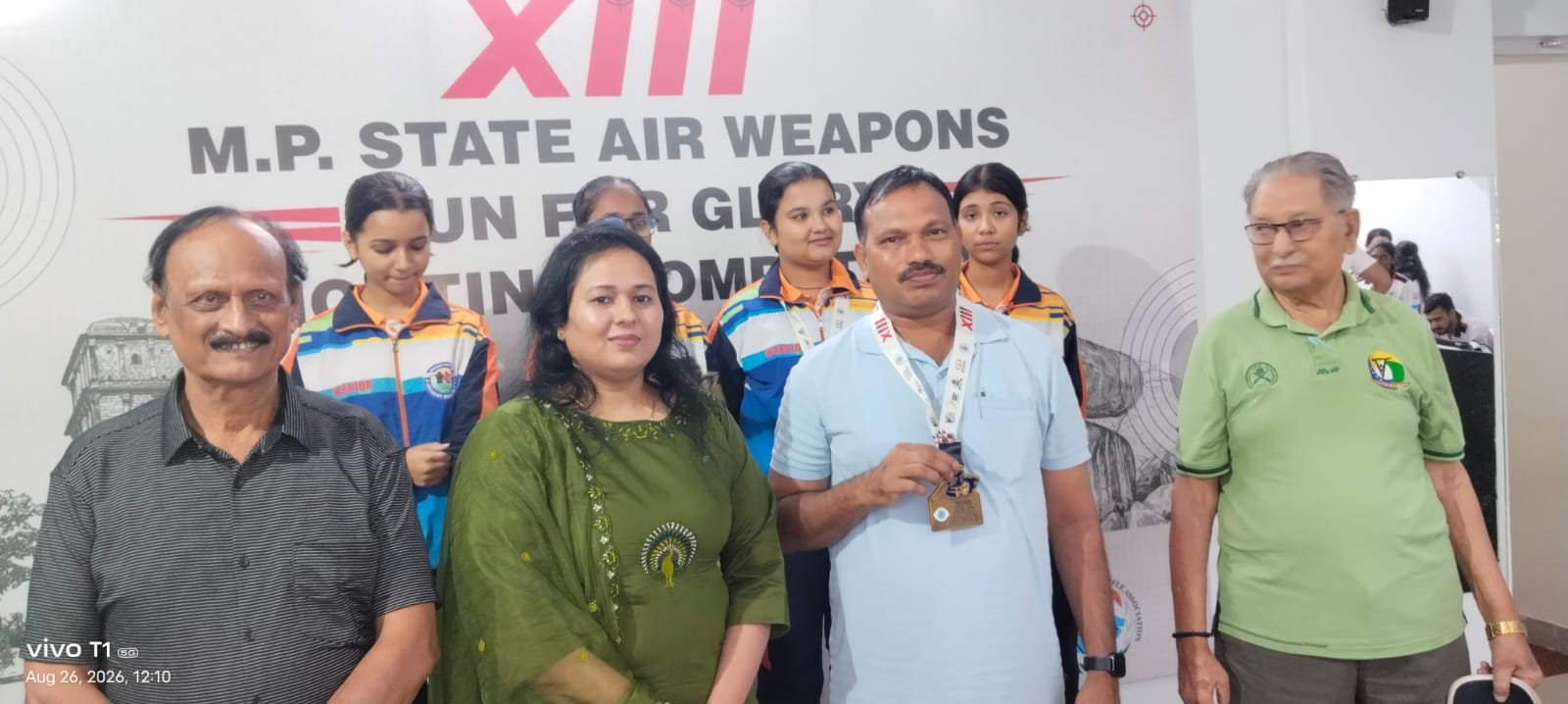 निरीक्षक रेवसिंह तोमर ने 10 मीटर एयर पिस्टल मास्टर वर्ग में जीता स्वर्ण पदक | New India Times