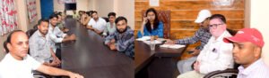नवीन सड़क निर्माण में देरी को लेकर एसडीएम ने वार्डवासियों के साथ की बैठक