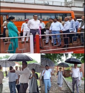 बाढ़ और अतिवृष्टि को लेकर प्रशासन अलर्ट, डीएम ने प्रभावित क्षेत्रों का किया निरीक्षण