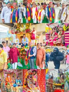 अग्रवाल मंडी टटीरी में धूमधाम से निकाली गई भगवान श्रीकृष्ण की वार्षिक रथयात्रा
