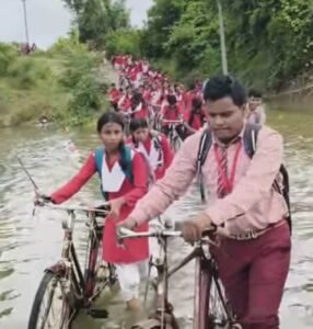 बहेरी-बहेड़ा लस्करिया पुल बना ग्रामीणों की परेशानी, ऊंचाई बढ़ाने की मांग तेज
