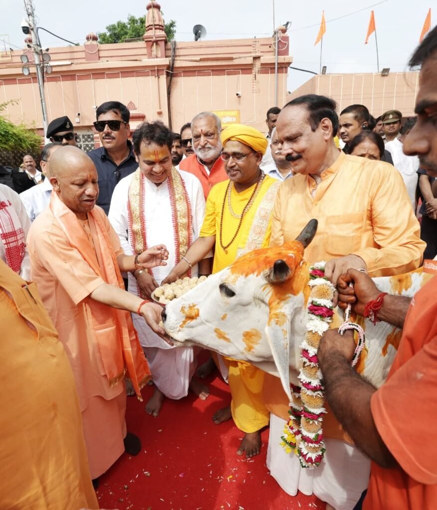 श्रीकृष्ण जन्मभूमि पहुंचे सीएम योगी, चांदी से सजे गर्भगृह में किए ‘लाला’ के दर्शन | New India Times