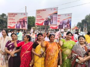 खिरनी बाग से शहीद उद्यान तक निकली सेवा ज्योति कलश यात्रा