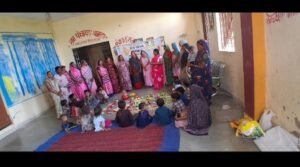 आंगनवाड़ी केंद्र आमला-1 में पोषण माह के तहत पोषण प्रदर्शनी आयोजित