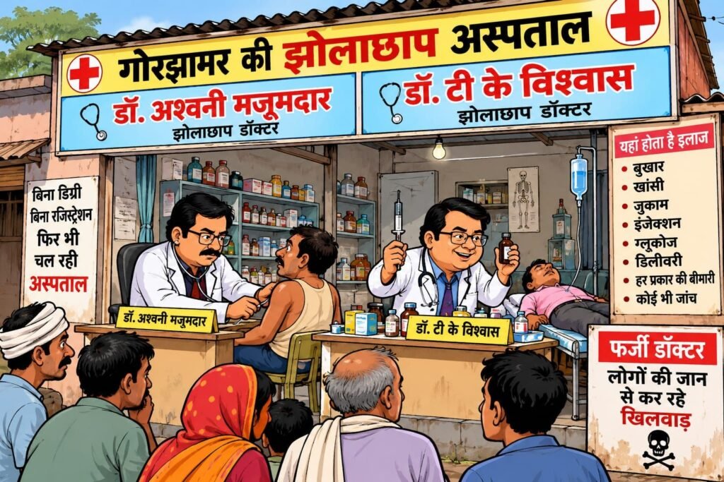गोरझामर में कथित झोलाछाप डॉक्टरों का मामला गरमाया, कलेक्टर से जांच और कार्रवाई की मांग 2 गोरझामर में कथित झोलाछाप डॉक्टरों का मामला गरमाया, कलेक्टर से जांच और कार्रवाई की मांग | New India Times